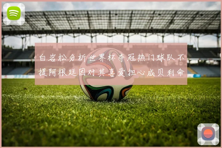 白岩松分析世界杯夺冠热门球队不提阿根廷因对其喜爱担心成贝利命运